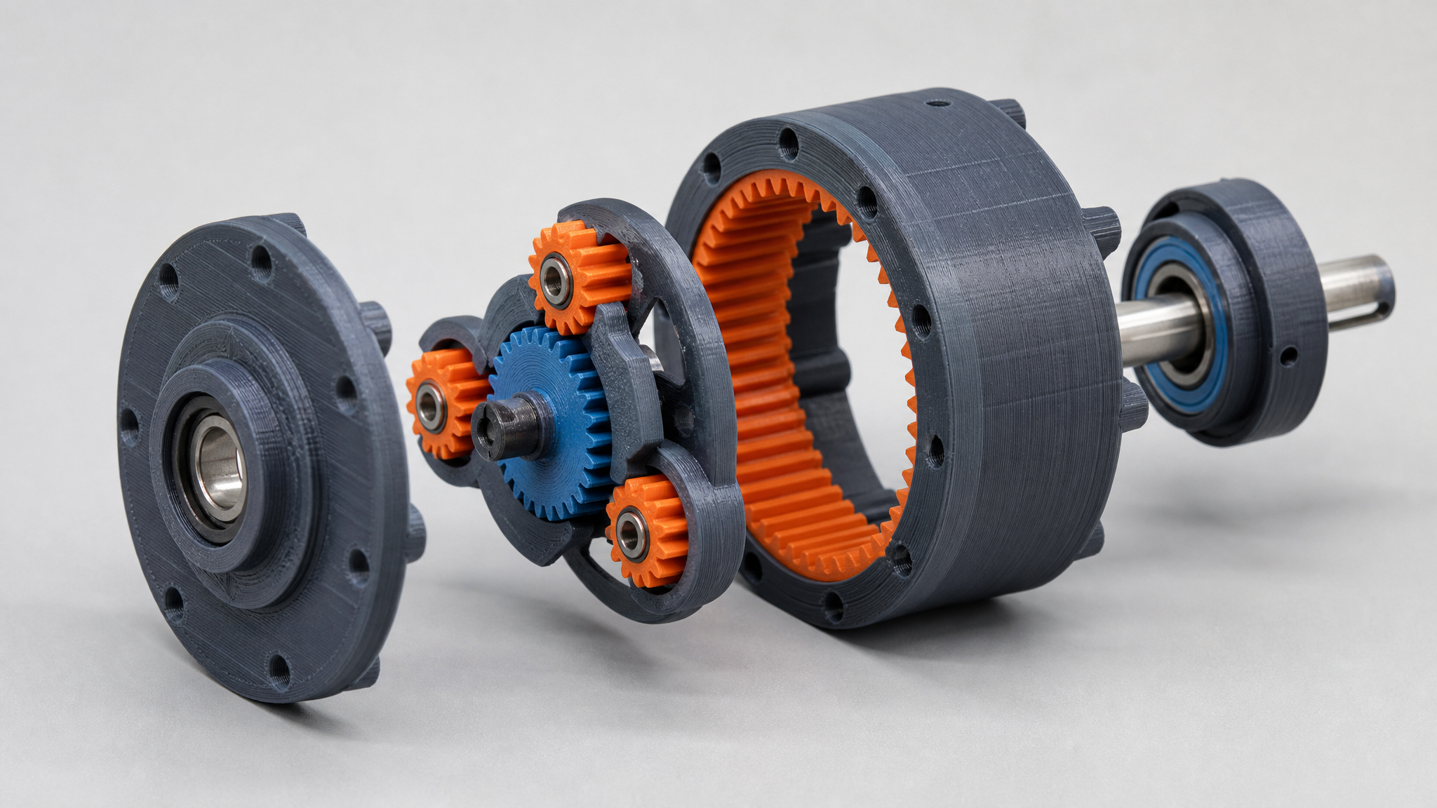 3D printed planetary gearbox